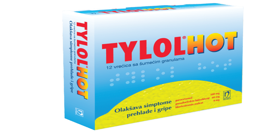 Tylol Hot Oralni Prašak 60mg+500mg+4mg 12 Kesica