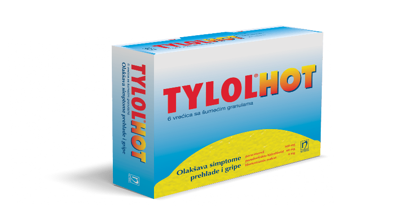 Tylol Hot Oralni Prašak 60mg+500mg+4mg 6 Kesica